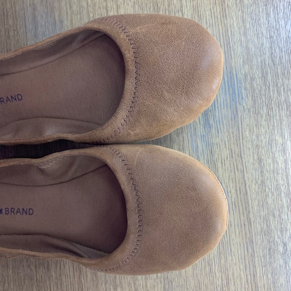 Lucky Brand Emmie Flat, Light Cognac, Size 9 - Picture 2 of 8